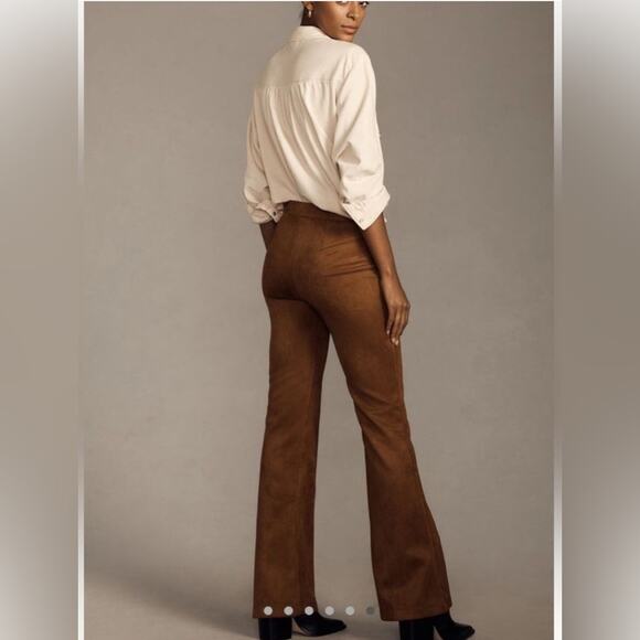 NWT Anthropologie x Sanctuary Lana Flare Black Pull on Pants Fall Goth Sz M - Picture 3 of 13